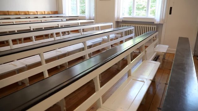 Seating in old lecture hall