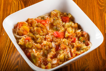 Adjapsandali - caucasian vegetable grill mix