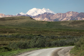 Above the rest:  Denali - formerly known as Mt McKinley - Alaska