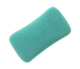 Bar of deodorant soap on a white background