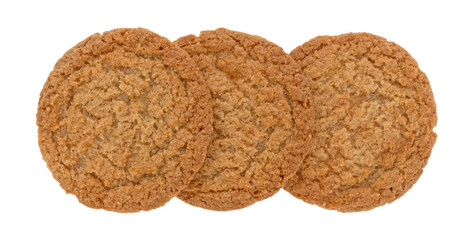Apple pie crust cookies on a white background