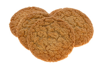 Apple pie crust cookies on a white background