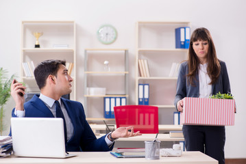 Person being fired from his work