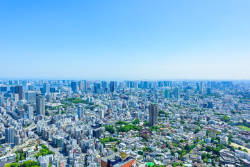 初夏の東京風景 Tokyo city skyline , Japan