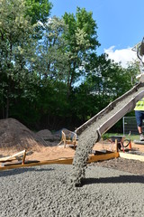 Terrassen-Betonplatte gießen