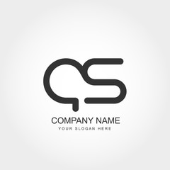 Initial Letter AS Logo Template