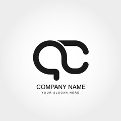Initial Letter AC Logo Template