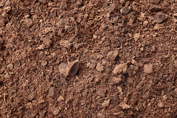 Delicious chocolate crumbs as background