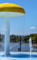 Outdoor water splashpad for children