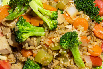 leftover pork stirfry
