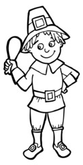 Thanksgiving Pilgrim Boy