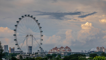SINGAPORE, DECEMBER 23 2017 : Singapore cityscape central business district and financial building of Singapore city.