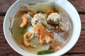 Bamboo Shoot boiled with pork bones