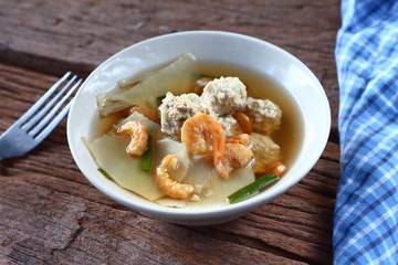 Bamboo Shoot boiled with pork bones