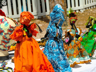 Naklejka premium BAMBOLE SENEGALESI, Senegal dolls