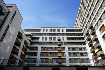 New modern housing  estate in Lodz