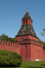 Fototapeta na wymiar Kremlin Wall and Tower