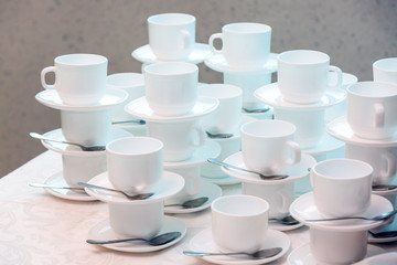 Lots of white cups