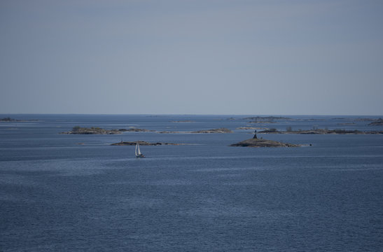 Sailing in the outer archipelago of Stockholm