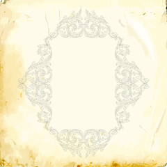 Vector baroque of vintage elements for design. 