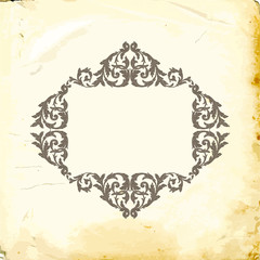 Vector baroque of vintage elements for design. 