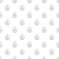Farm organic pattern vector seamless repeat for any web design