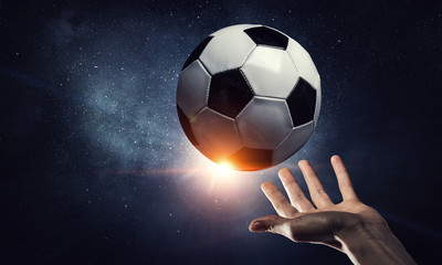 Fototapeta premium Soccer game ball