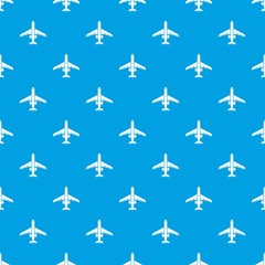 Passenger plane pattern vector seamless blue repeat for any use