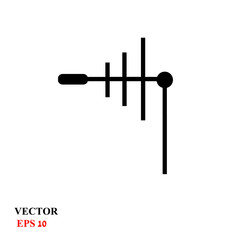 antenna icon. vector illustration