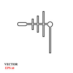 antenna icon. vector illustration