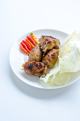 Sour rice sausage, Thailand local food, Street food of Thailand