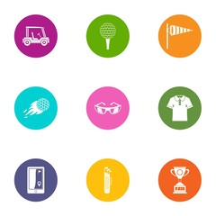 Sport competition icons set. Flat set of 9 sport competition vector icons for web isolated on white background