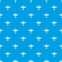 Small plane pattern vector seamless blue repeat for any use