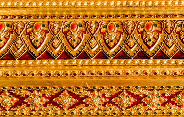 Thai wood carving, wood pattern and handmade