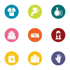 Urban style icons set. Flat set of 9 urban style vector icons for web isolated on white background