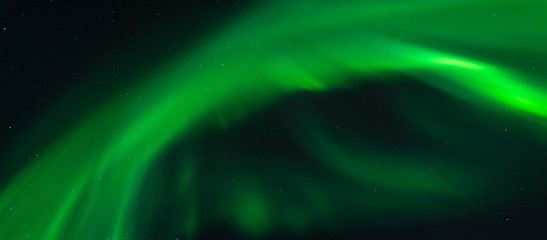 north light aurora on night sky at swedish countryside, north of country