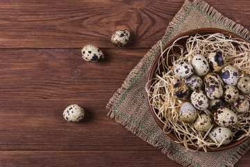 Raw quail eggs