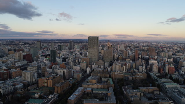 仙台中心部　ドローン空撮4