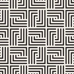 Vector seamless lines mosaic pattern. Modern stylish abstract texture. Repeating geometric tiles