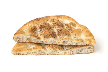 Ramadan Pita (Ramazan Pidesi) Traditional Turkish bread for holy month Ramadan..