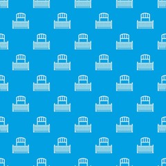 Lattice balcony pattern vector seamless blue repeat for any use