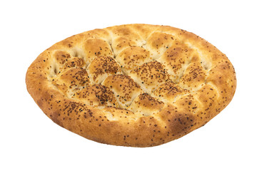 Ramadan Pita (Ramazan Pidesi) Traditional Turkish bread for holy month Ramadan..