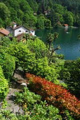 Orta San Giulio, famous resort on the eastern shore of Orta Lake, Italy, Europe