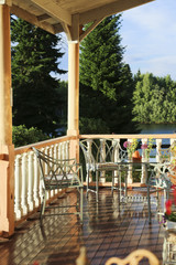 Country house terrace