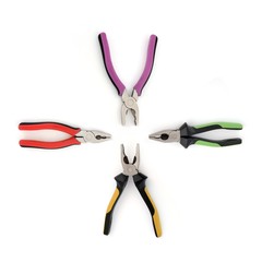 Hand tools for repair and installation: pliers isolated on white background
