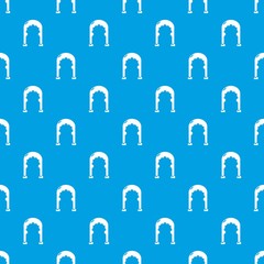 Archway vintage pattern vector seamless blue repeat for any use