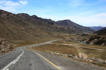 road in a mountainous area