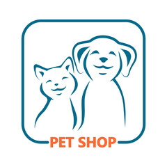 Pet shop vector icon.