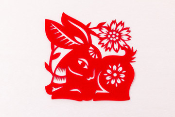 Naklejka premium Paper cut Chinese zodiac signs