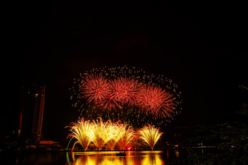 fireworks in honor of Independence Day